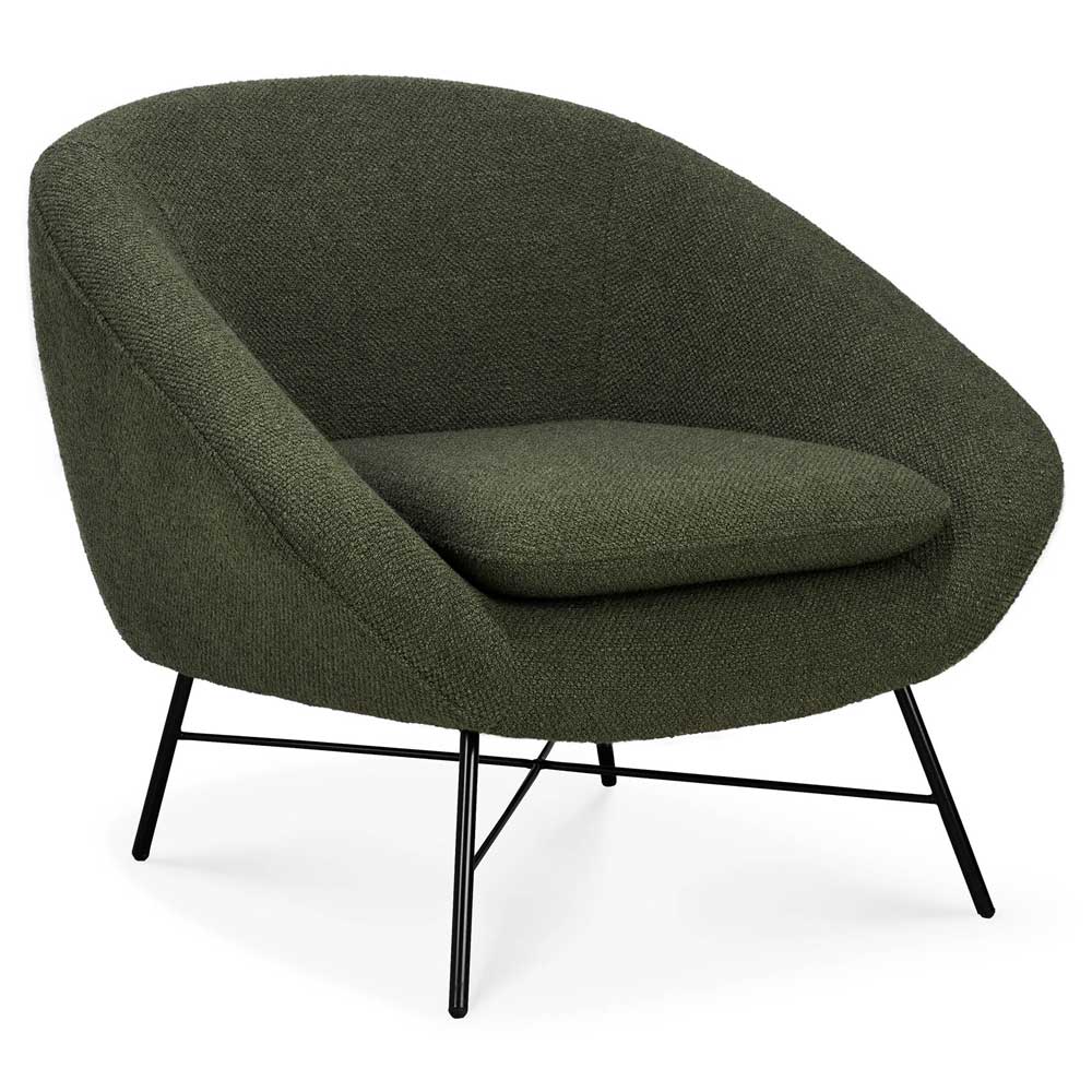 Barrow Lounge Chair - Pine Green