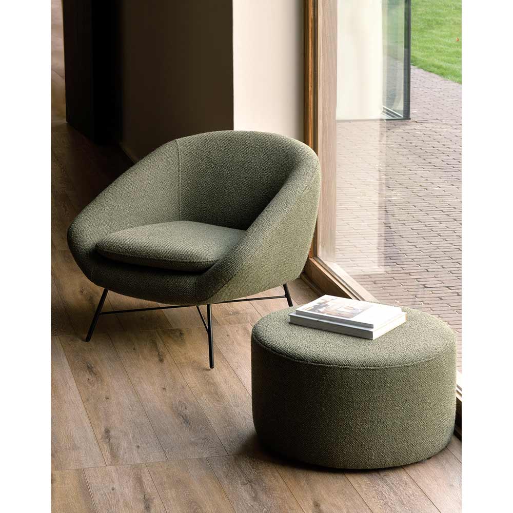 Barrow Lounge Chair - Pine Green
