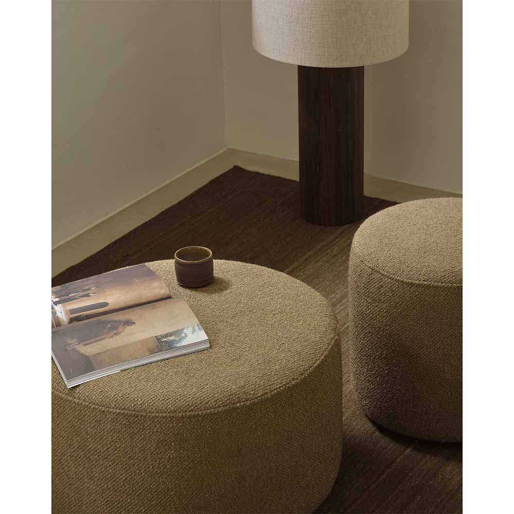 Barrow Pouf 15.5"W - Ginger