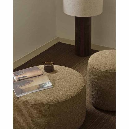 Barrow Pouf 15.5"W - Ginger