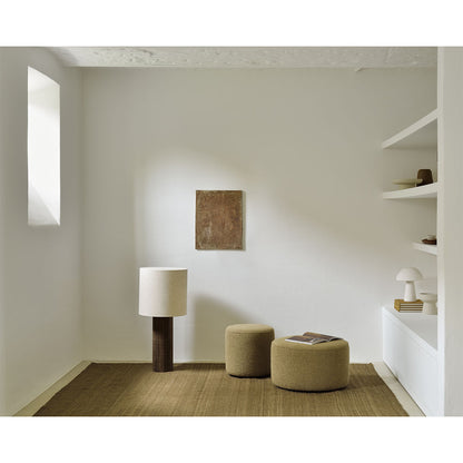 Barrow Pouf 15.5"W - Ginger