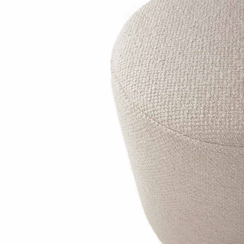 Barrow Pouf 15.5"W - Off White
