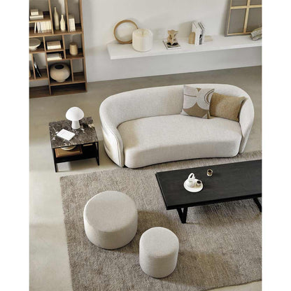 Barrow Pouf 23.5"W - Off White