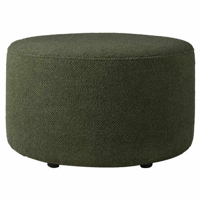 Barrow Round Pouf 23.5"W - Pine Green