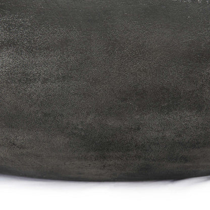 Basil Outdoor Round Coffee Table - Aged Gray