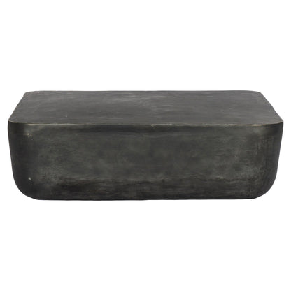 Basil Square Outdoor Coffee Table - Aged Gray