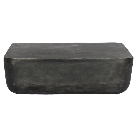 Basil Square Outdoor Coffee Table - Aged Gray