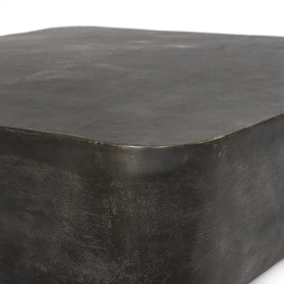 Basil Square Outdoor Coffee Table - Aged Gray