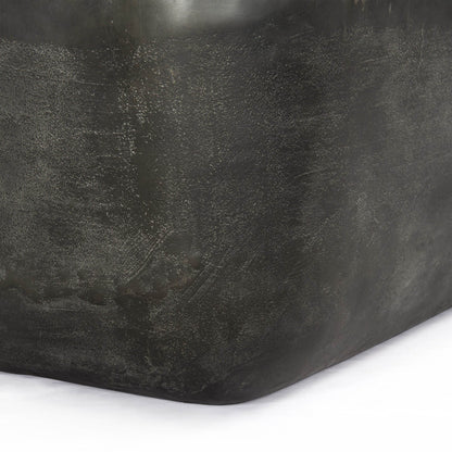 Basil Square Outdoor Coffee Table - Aged Gray