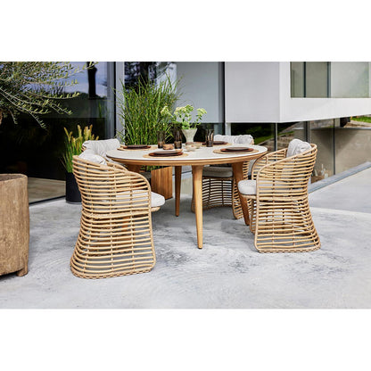 Basket Chair - Dark Green Cushions, Graphite Weave Frame