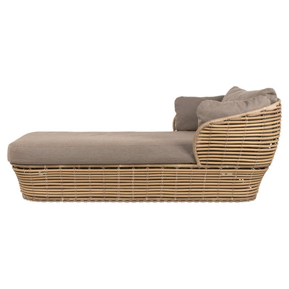 Basket Daybed - Taupe Cushions, Natural Weave Base