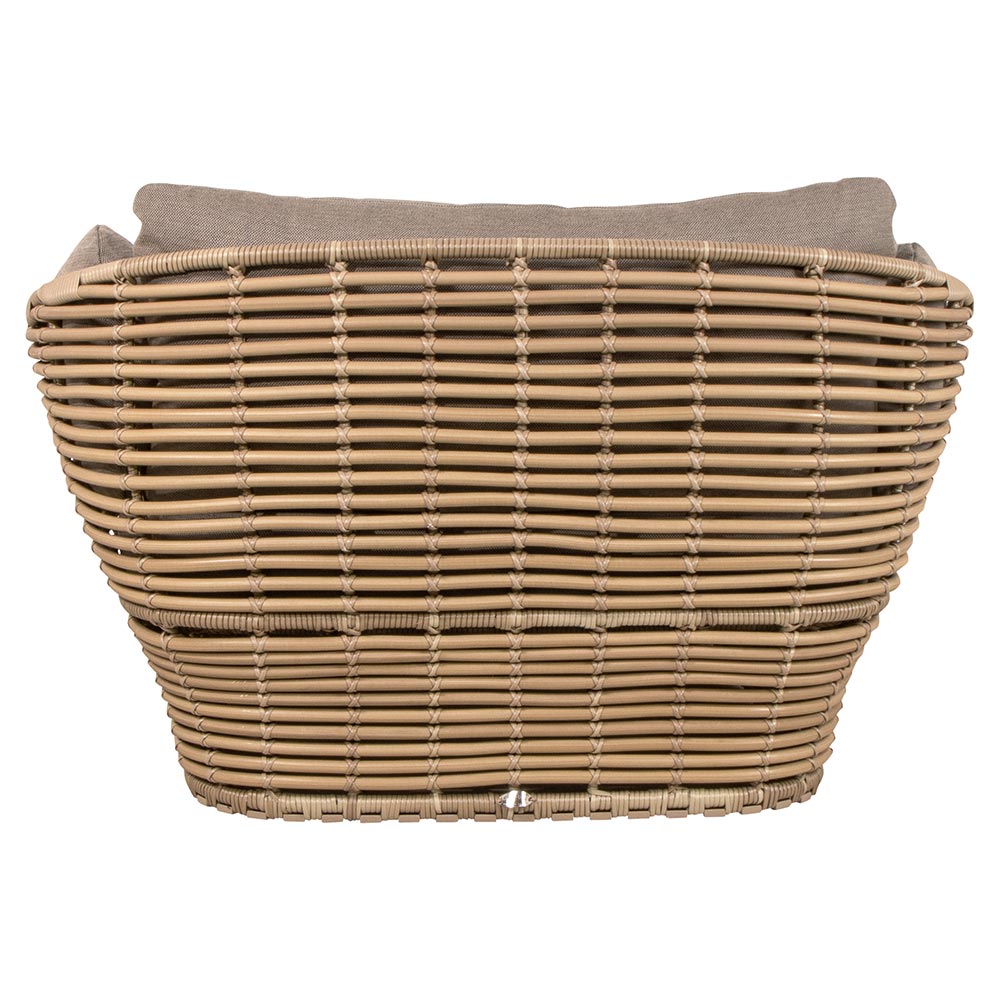 Basket Daybed - Taupe Cushions, Natural Weave Base