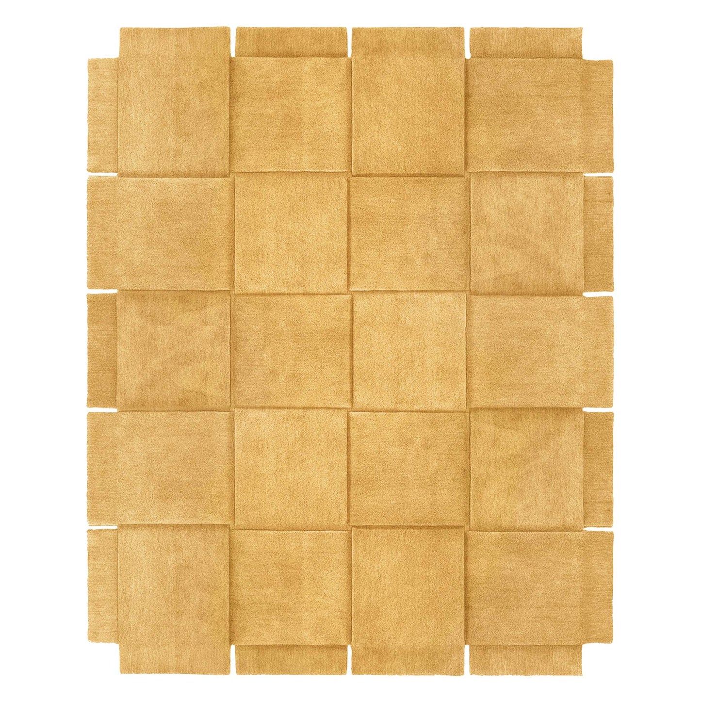 Basket Rug - Yellow Ochre