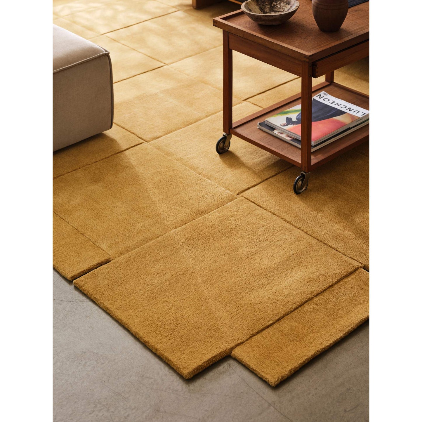 Basket Rug - Yellow Ochre