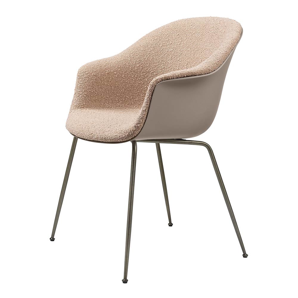 Bat Front Upholstered Dining Chair - Conic Base
