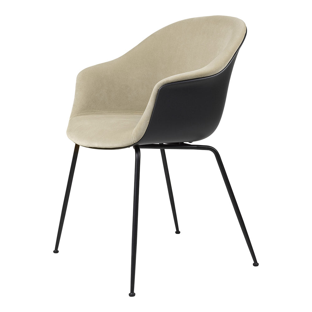 Bat Front Upholstered Dining Chair - Conic Base