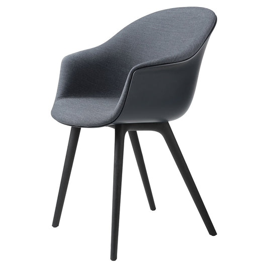 Bat Front Upholstered Dining Chair - Plastic Base