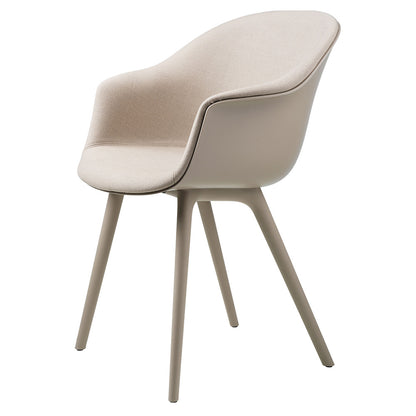 Bat Front Upholstered Dining Chair - Plastic Base