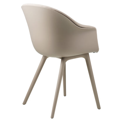 Bat Front Upholstered Dining Chair - Plastic Base
