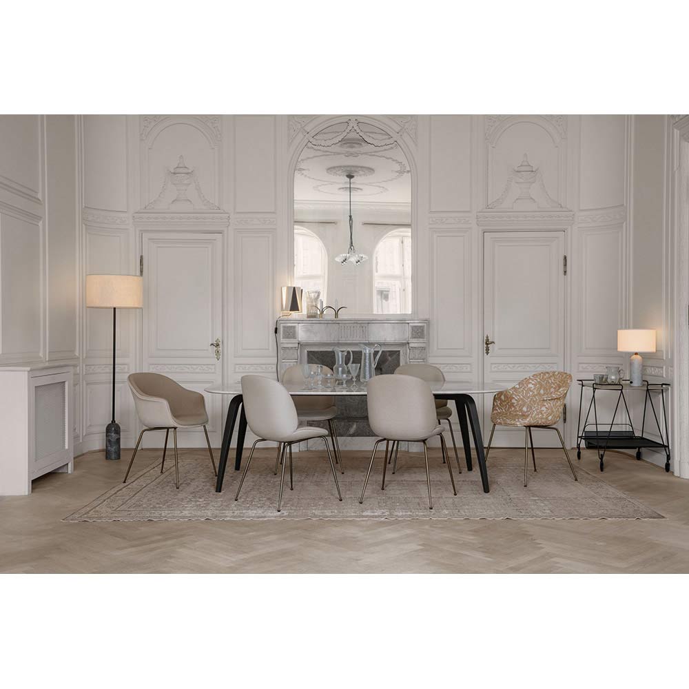 Bat Fully Upholstered Dining Chair - Conic Base