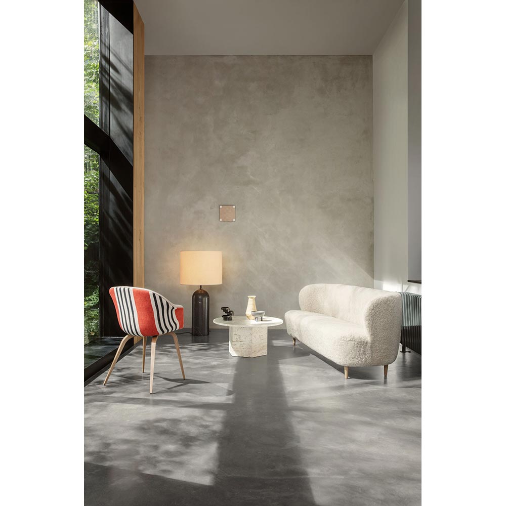 Bat Fully Upholstered Dining Chair - Wood Base