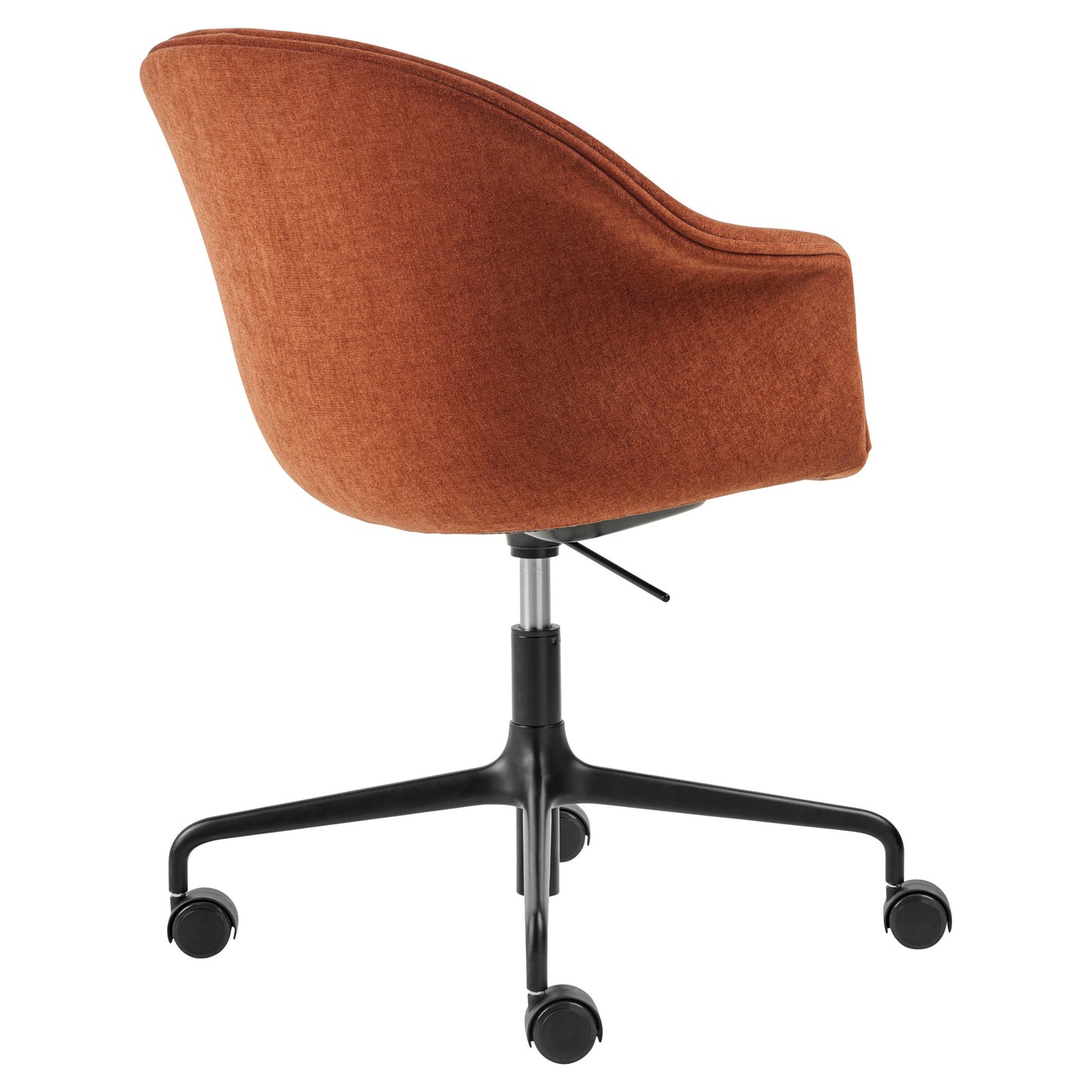 Bat Fully Upholstered Meeting Chair - Height Adjustable with Castors