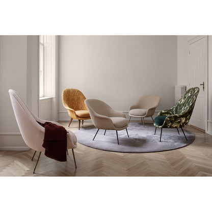 Bat High Back Lounge Chair - Conic Base