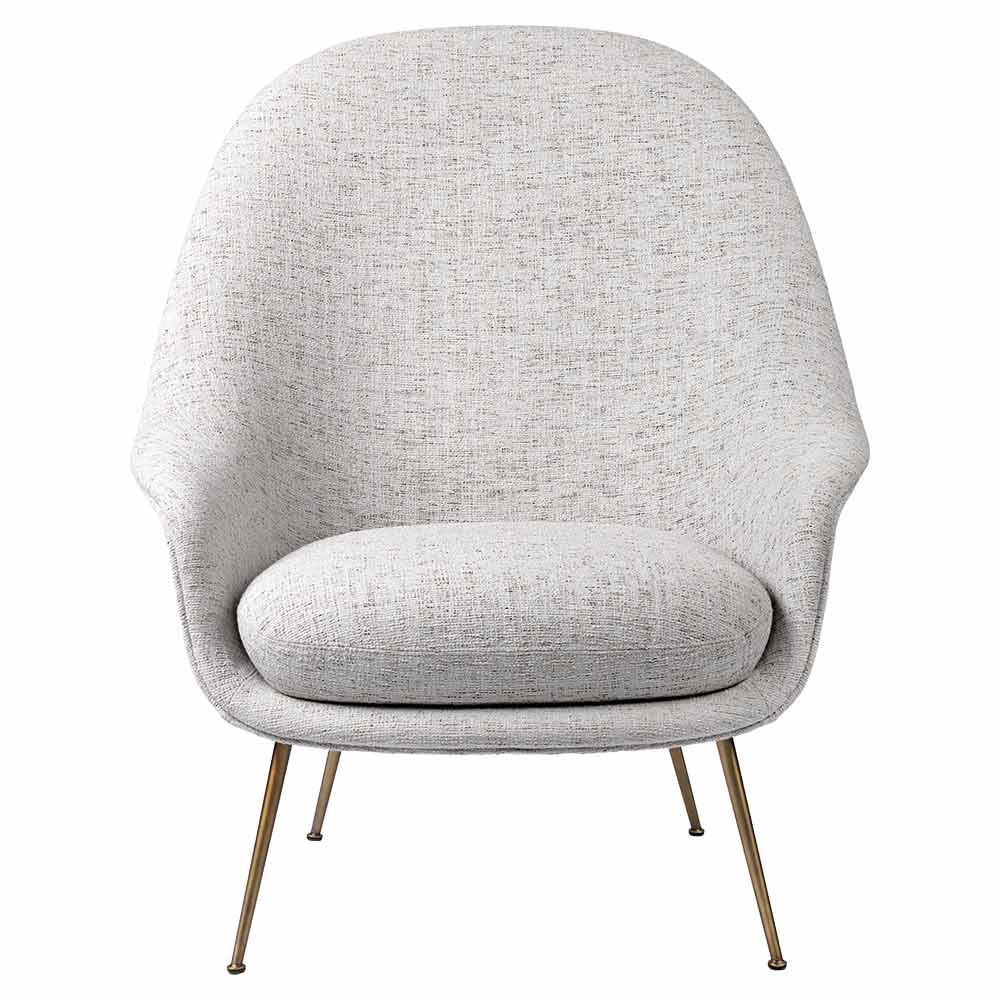 Bat High Back Lounge Chair - Conic Base