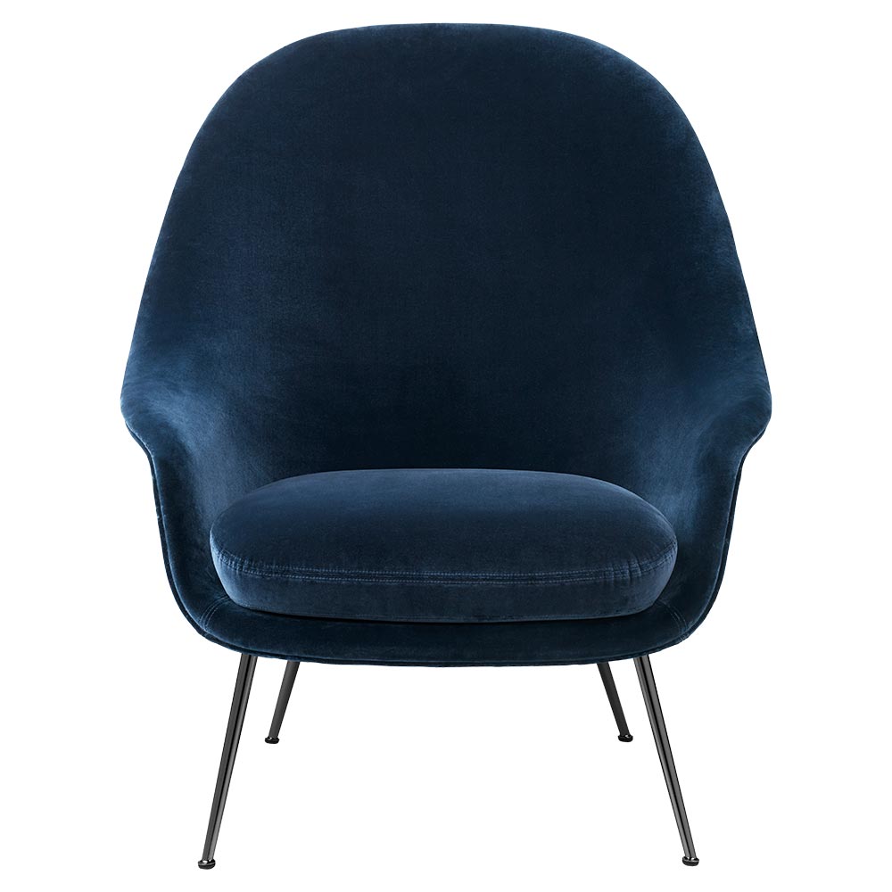 Bat High Back Lounge Chair - Conic Base