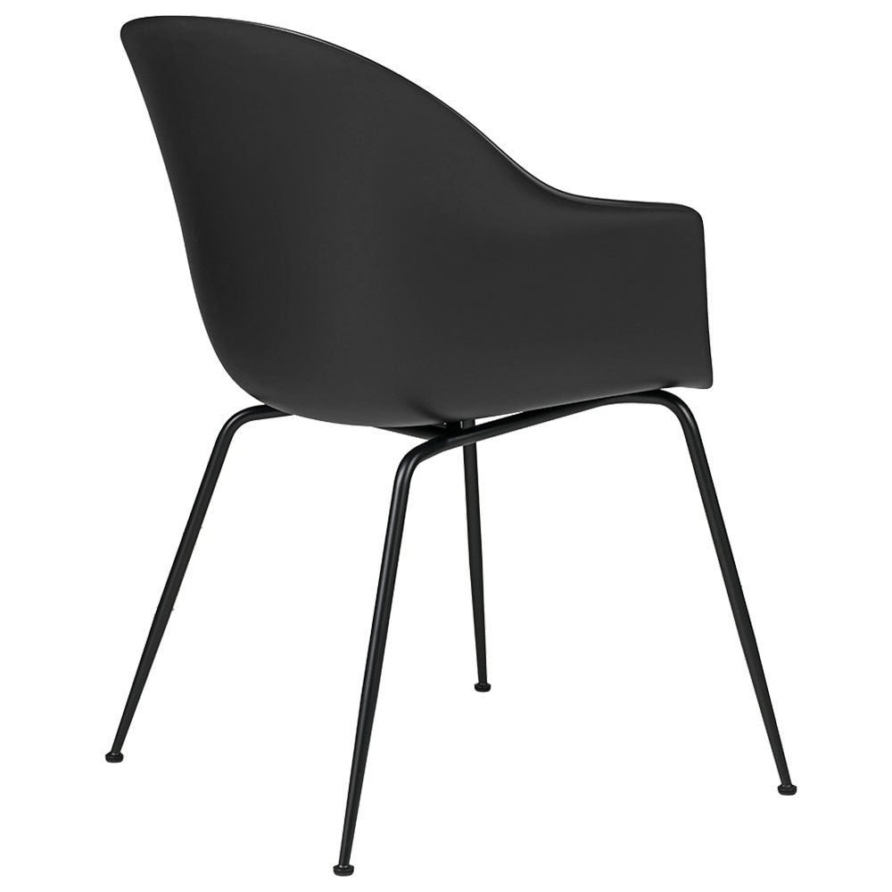 Bat Unupholstered Dining Chair - Black, Black Base