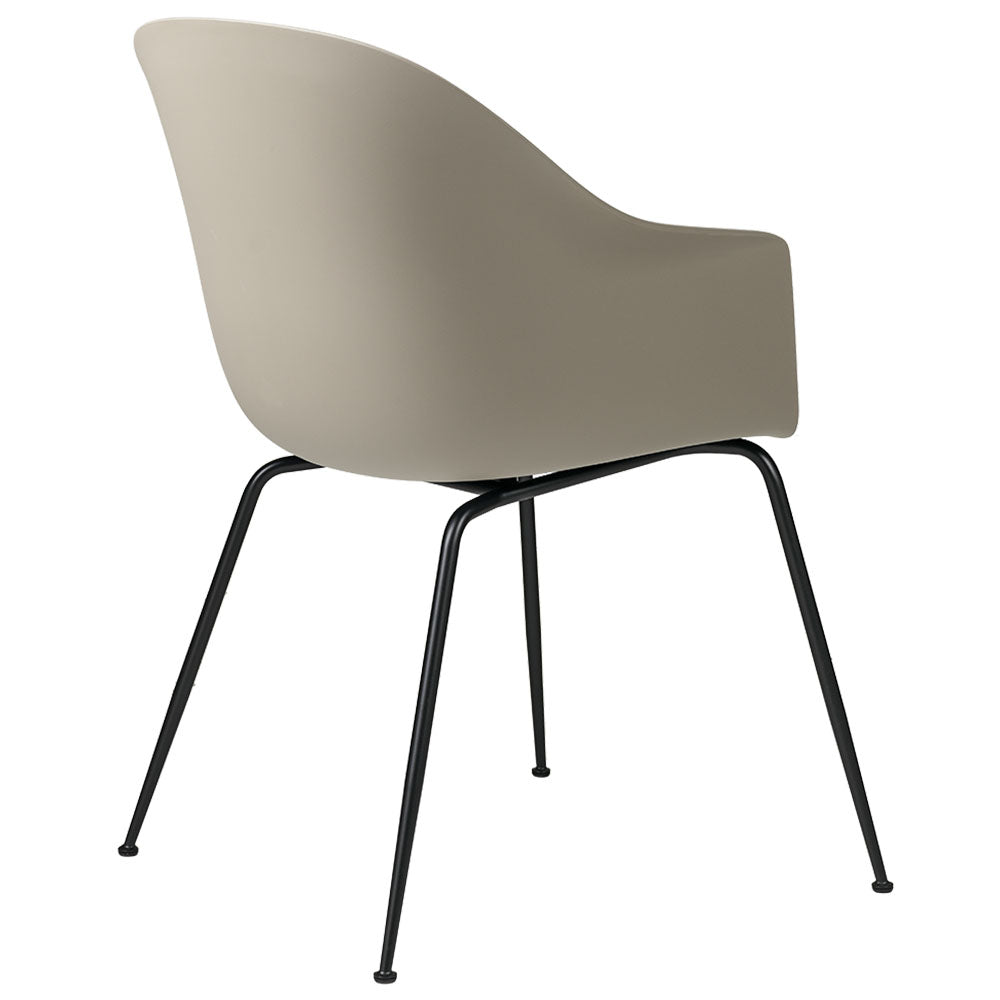 Bat Unupholstered Dining Chair - New Beige, Black Base