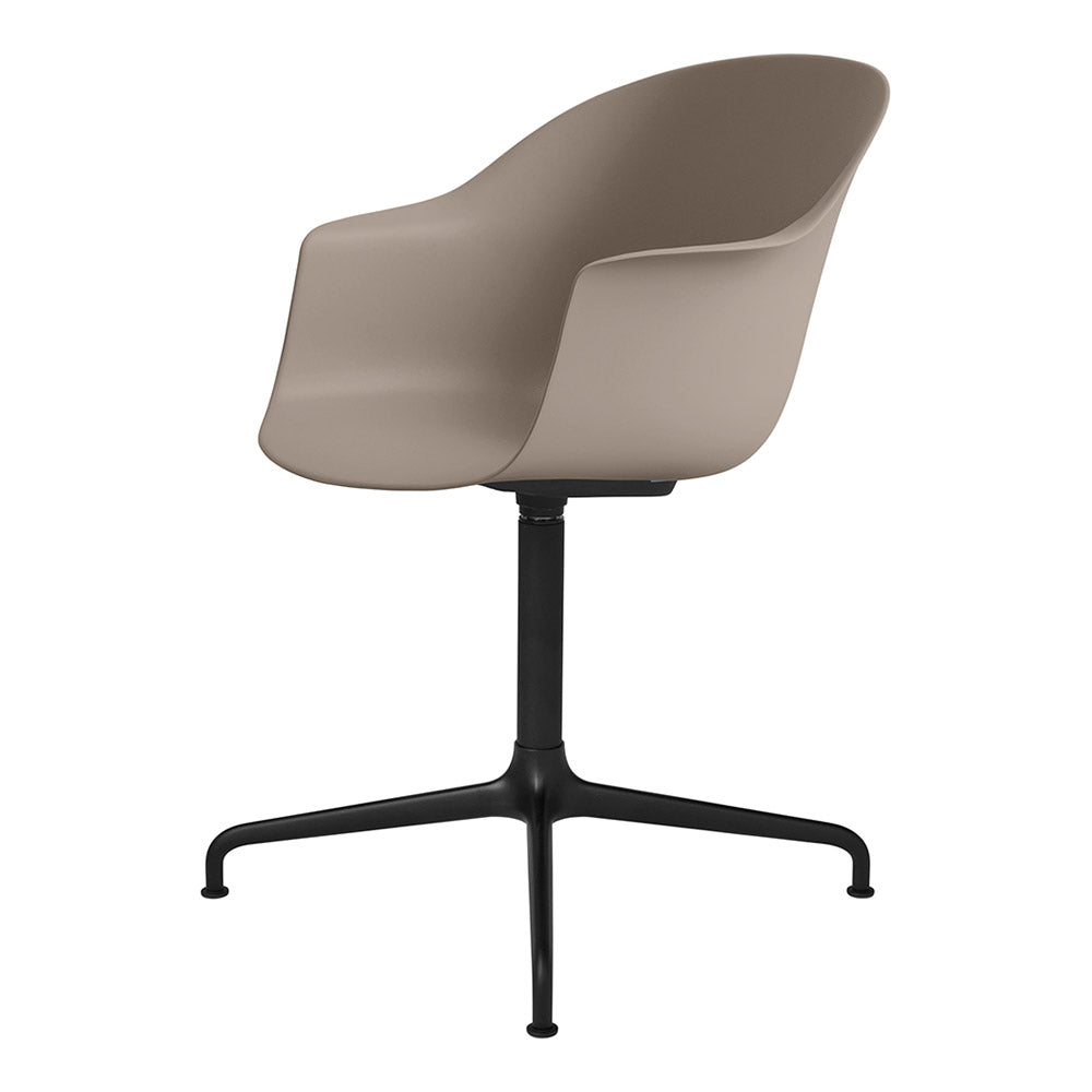 Bat Unupholstered Meeting Chair - New Beige Shell, 4-Star Base