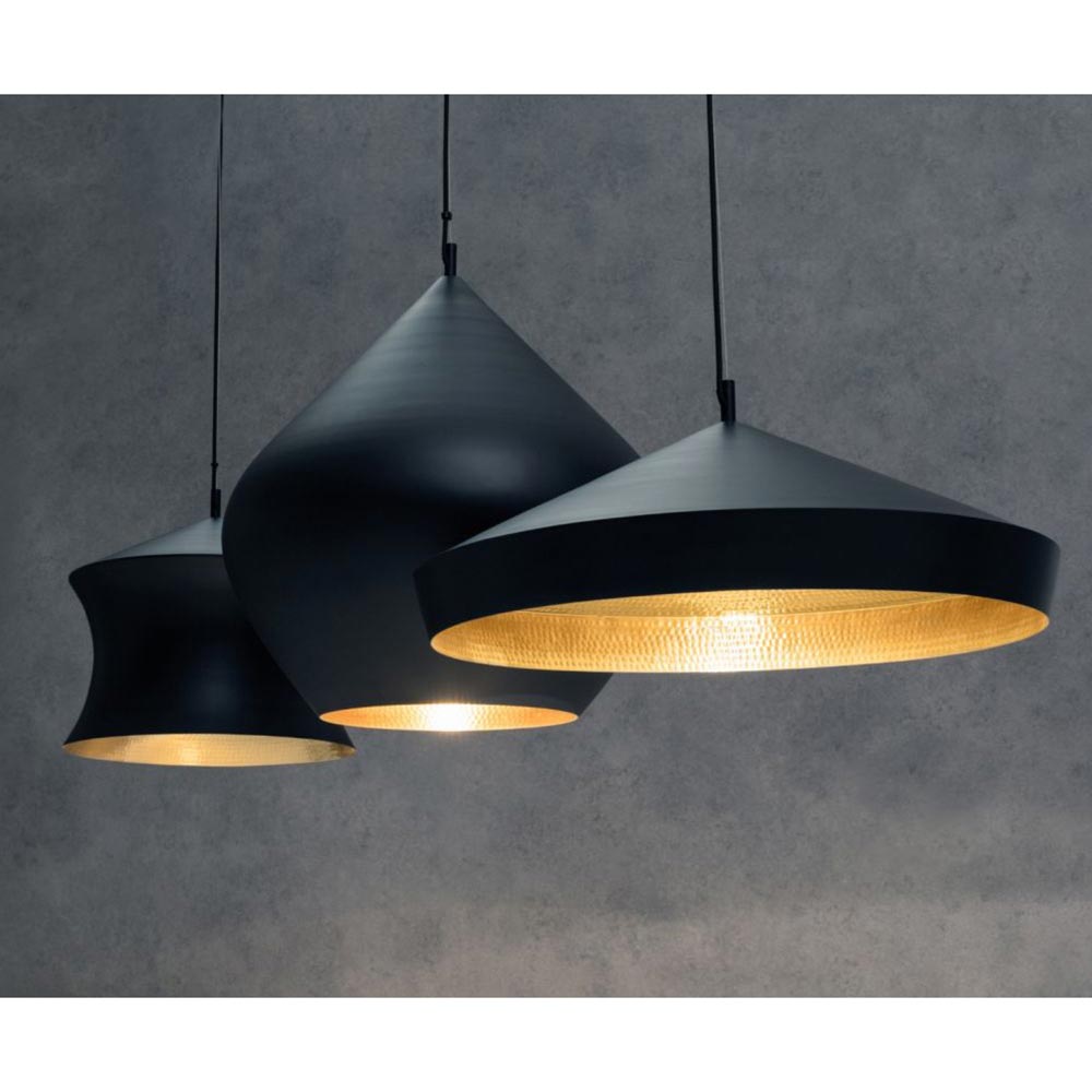 Beat Flat Pendant - Black