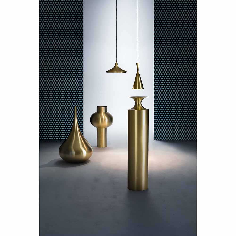 Beat Vessel Tall - Brass