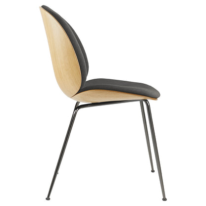 Beetle Front Upholstered Dining Chair - Veneer Shell, Conic Base