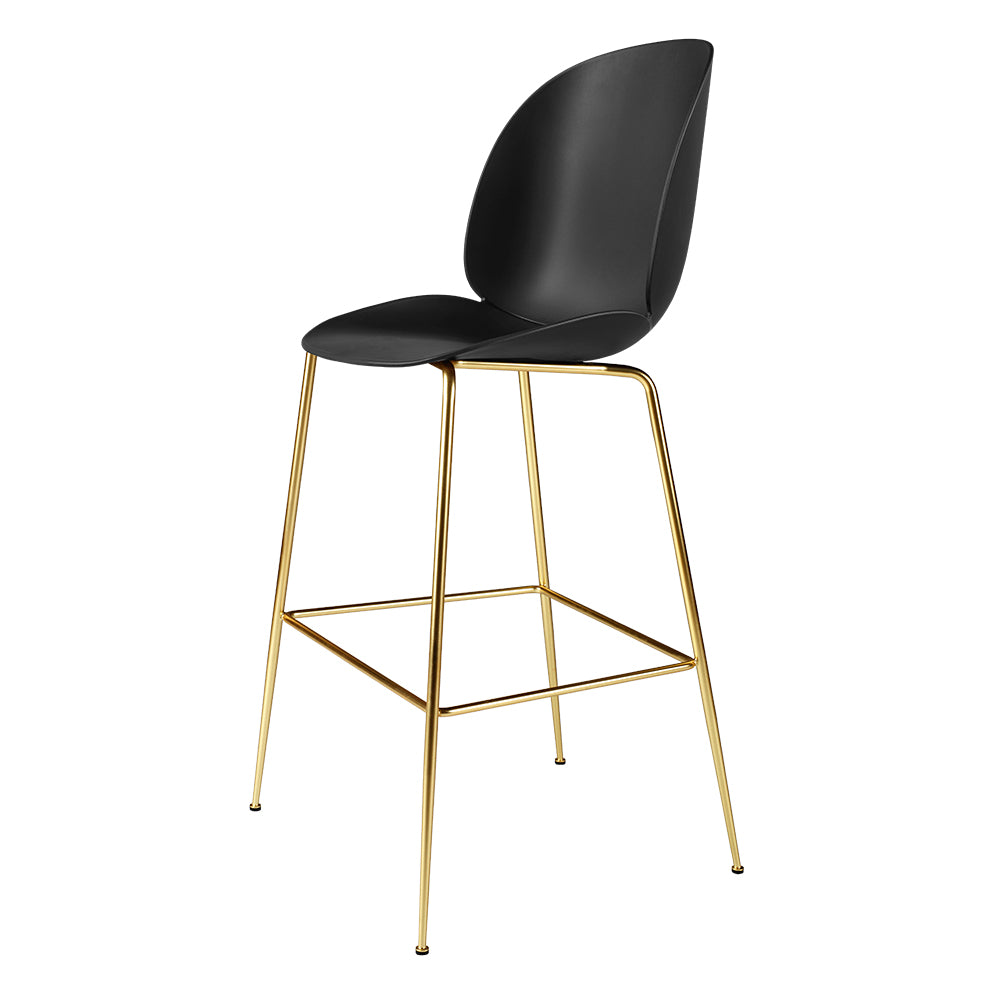 Beetle Counter Chair - Black, Brass