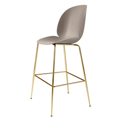 Beetle Counter Chair - New Beige, Brass