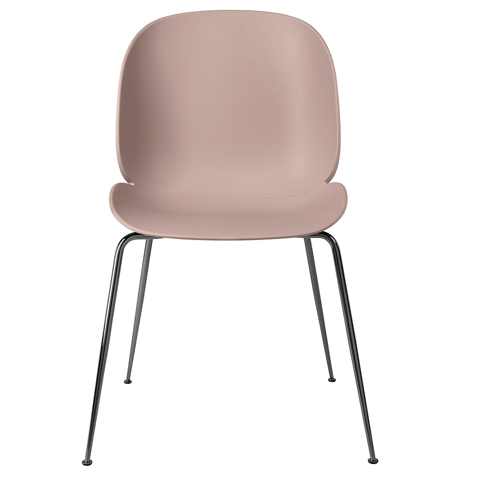 Beetle Dining Chair - Sweet Pink, Black Chrome