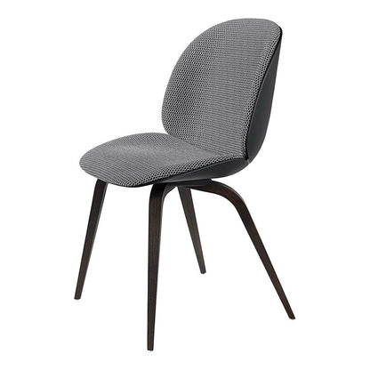 Beetle Front Upholstered Dining Chair - Wood Base