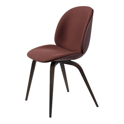 Beetle Front Upholstered Dining Chair - Wood Base