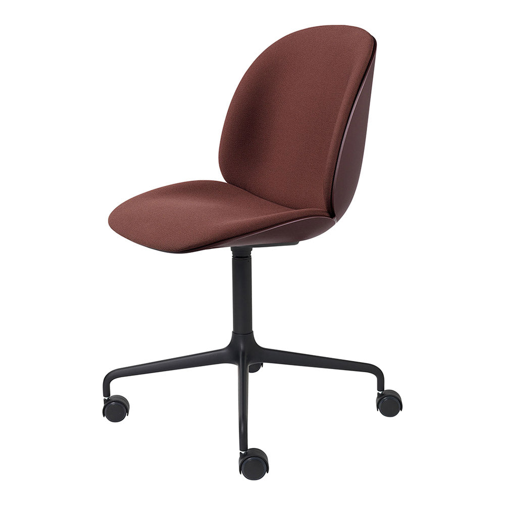 Beetle Front Upholstered Meeting Chair - 4-Star Base With Castors