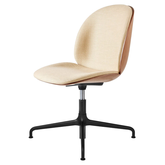 Beetle Front Upholstered Meeting Chair - Veneer Shell, Height Adjustable
