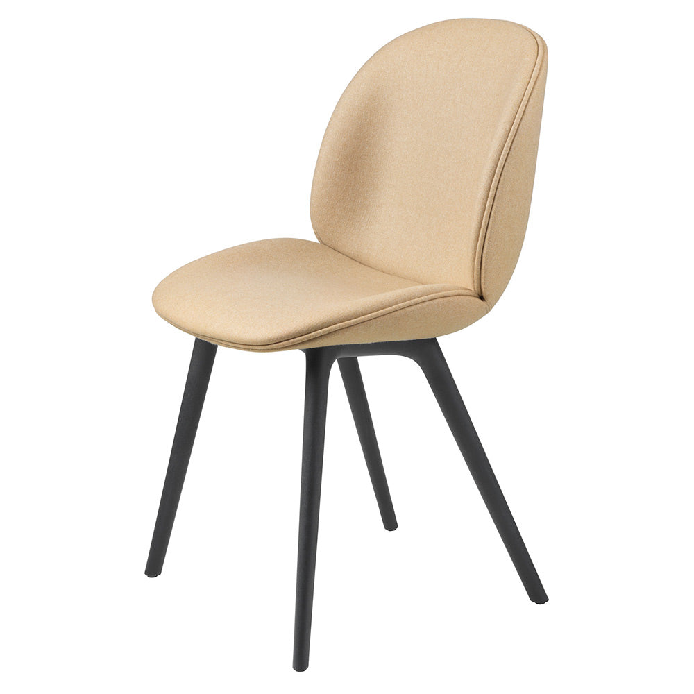 Beetle Fully Upholstered Dining Chair - Black Plastic Base