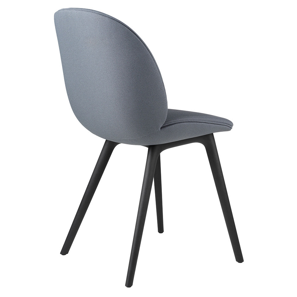 Beetle Fully Upholstered Dining Chair - Black Plastic Base