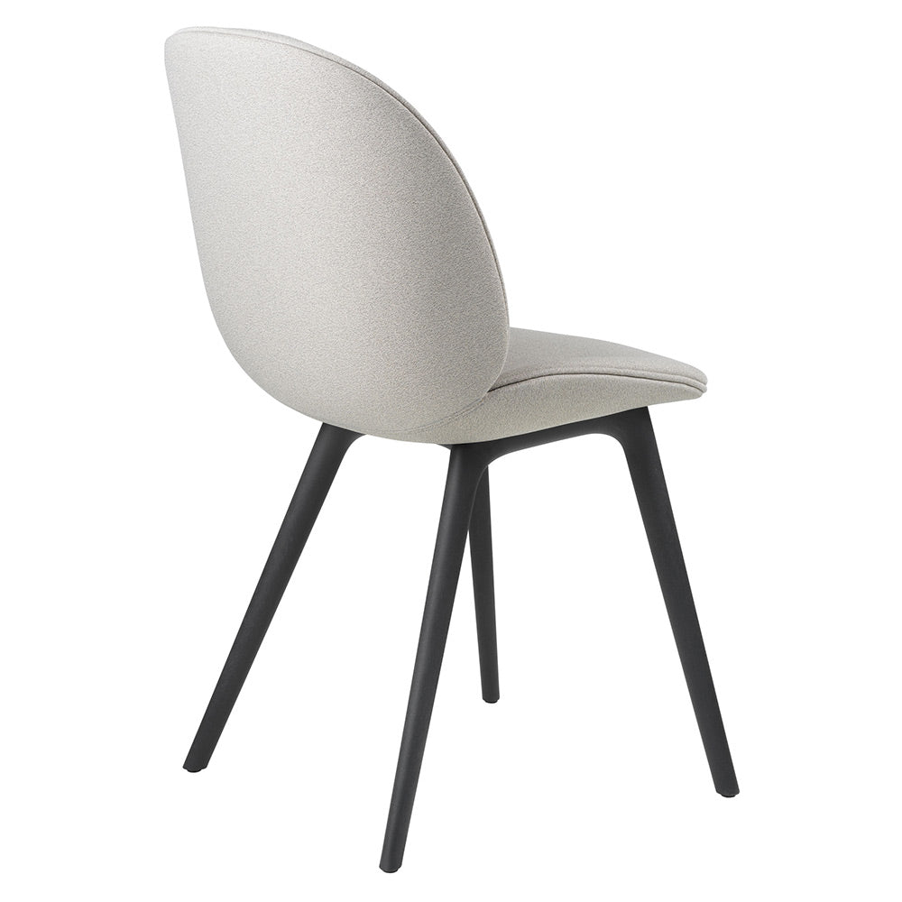 Beetle Fully Upholstered Dining Chair - Black Plastic Base