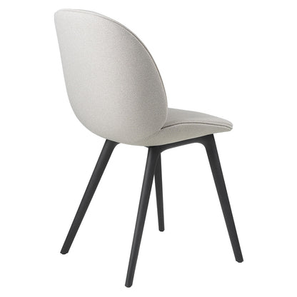 Beetle Fully Upholstered Dining Chair - Black Plastic Base
