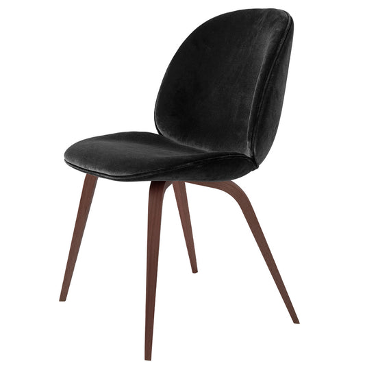 Beetle Fully Upholstered Dining Chair - Wood Base
