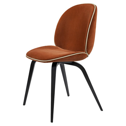 Beetle Fully Upholstered Dining Chair - Wood Base