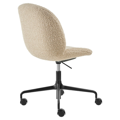 Beetle Fully Upholstered Meeting Chair - Height Adjustable with Castors