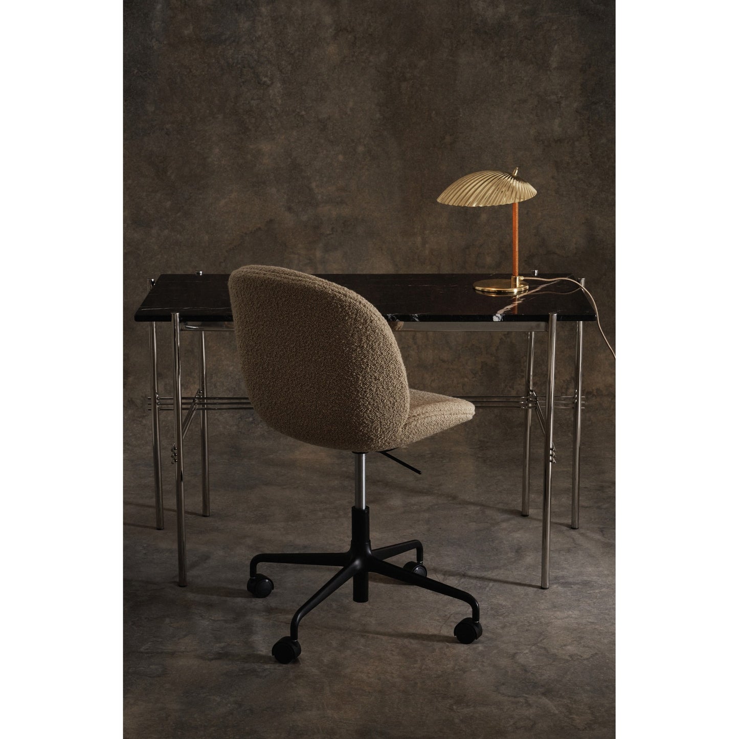 Beetle Fully Upholstered Meeting Chair - Height Adjustable with Castors